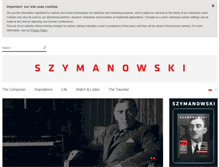 Tablet Screenshot of karolszymanowski.pl